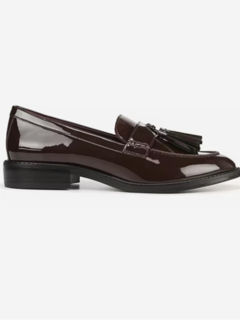 FRANCO SARTO Carolyn Loafer 8.5 Dark Brown Patent Leather